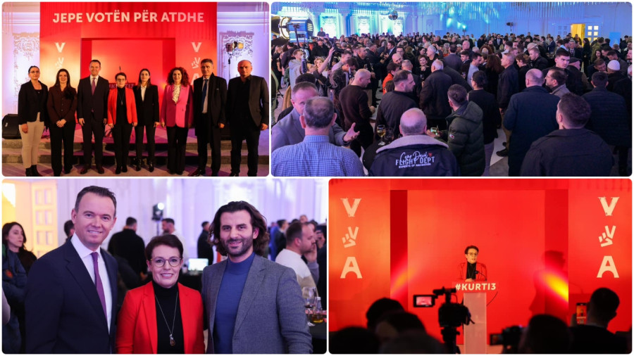 Nga takimi i mbrëmshëm me mërgimtarë, në Prishtinë.